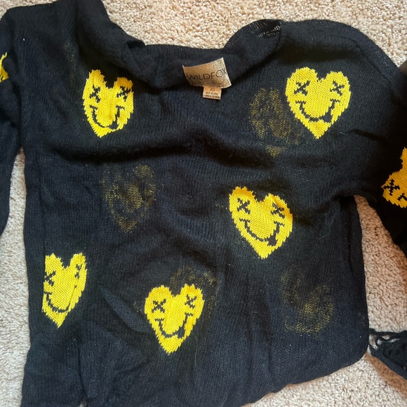 Wildfox Lennon sweater - smiley faces - Picture 3 of 3